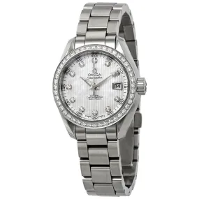 Omega Seamaster Aqua Terra Mother of Pearl Diamond Dial Automatic Ladies Watch 231.15.30.20.55.001
