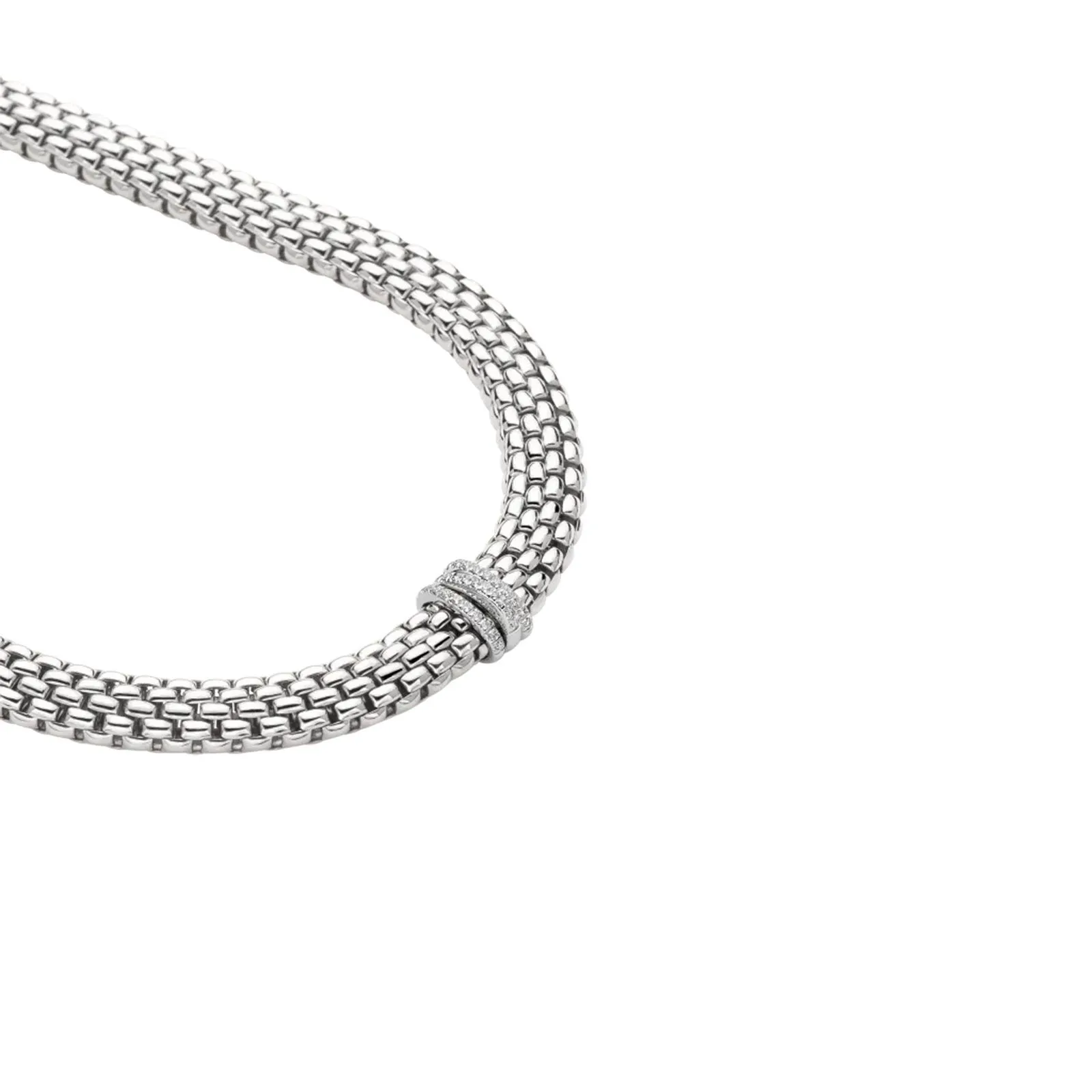 Panorama 18ct White Gold Diamond Necklace 58712CX_PB_B_BBB
