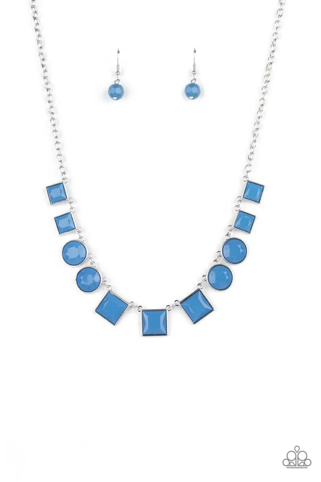 Paparazzi Necklace ~ Tic Tac TREND - Blue