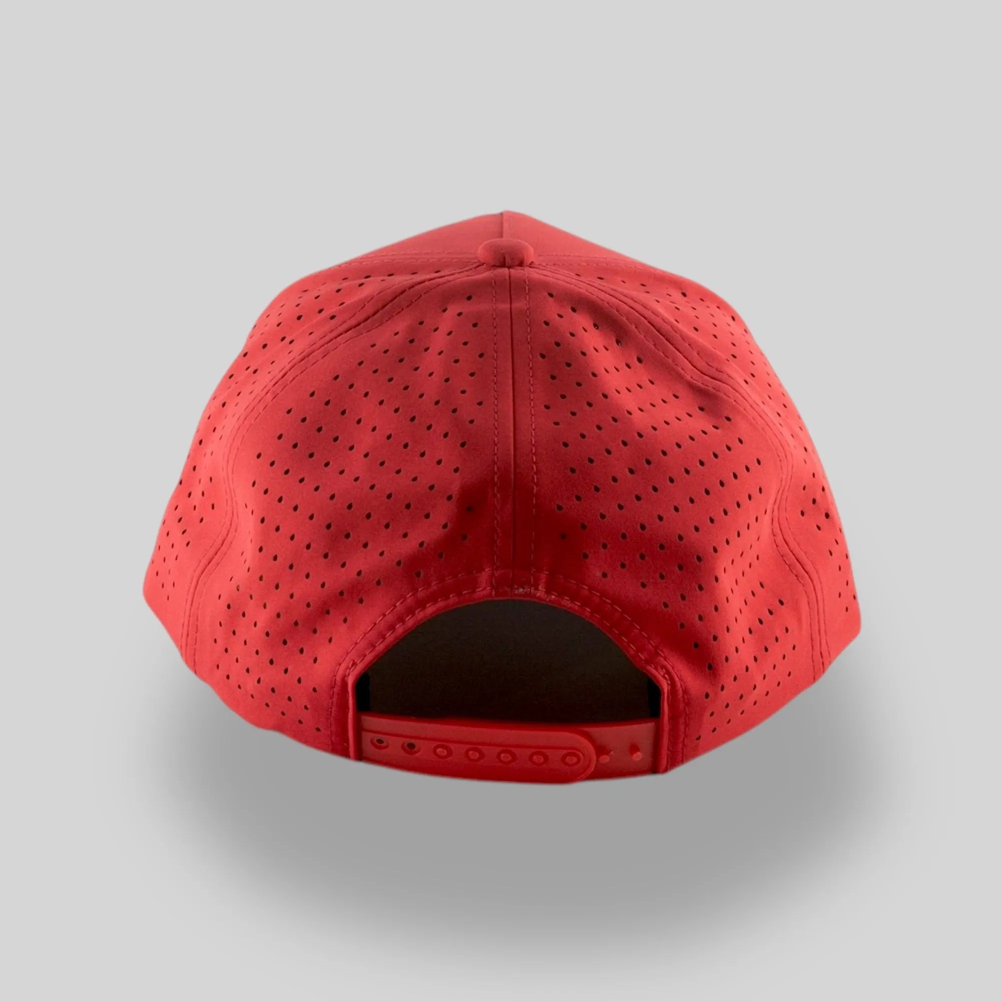 Perforated Structured Red / Silver-White Rope