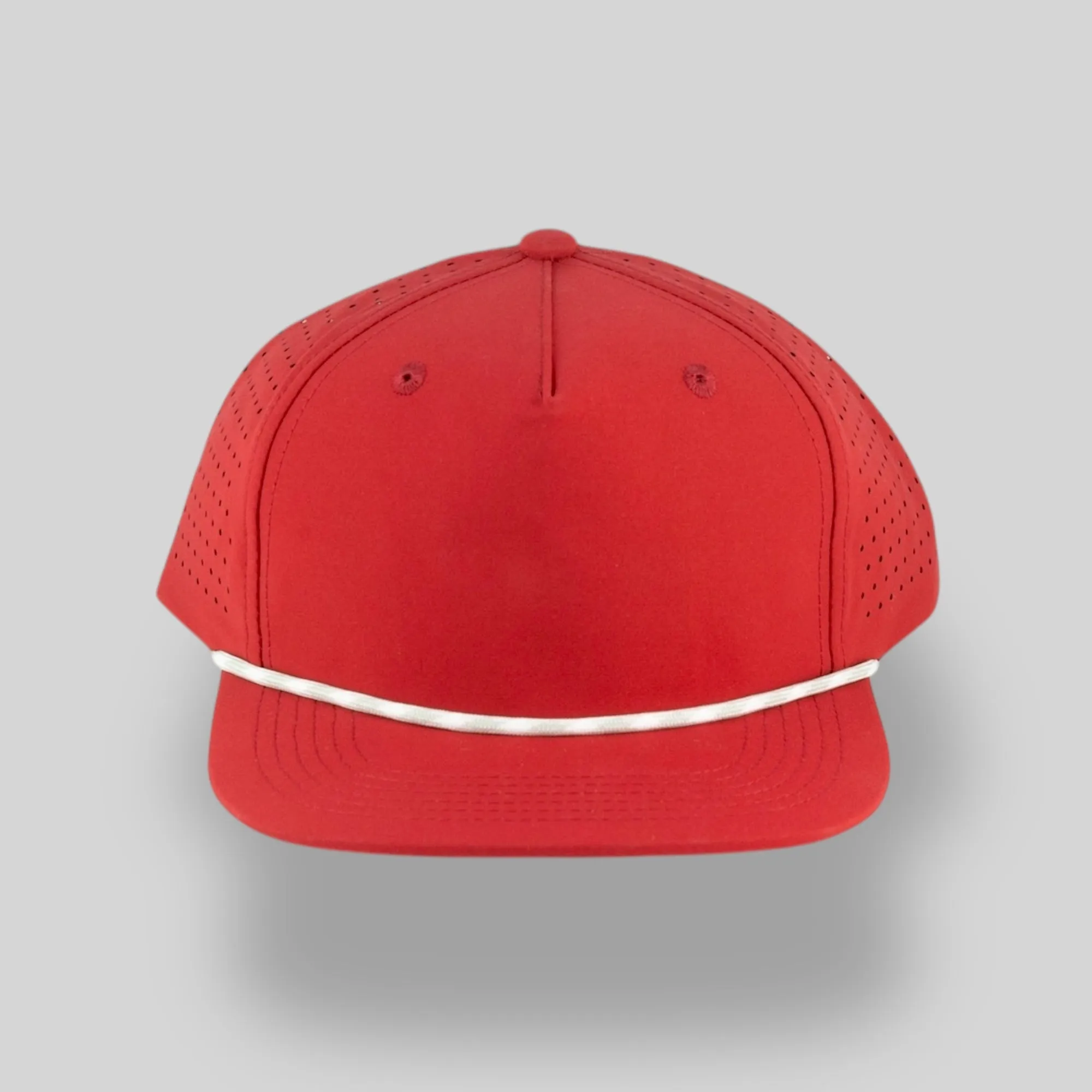 Perforated Structured Red / Silver-White Rope