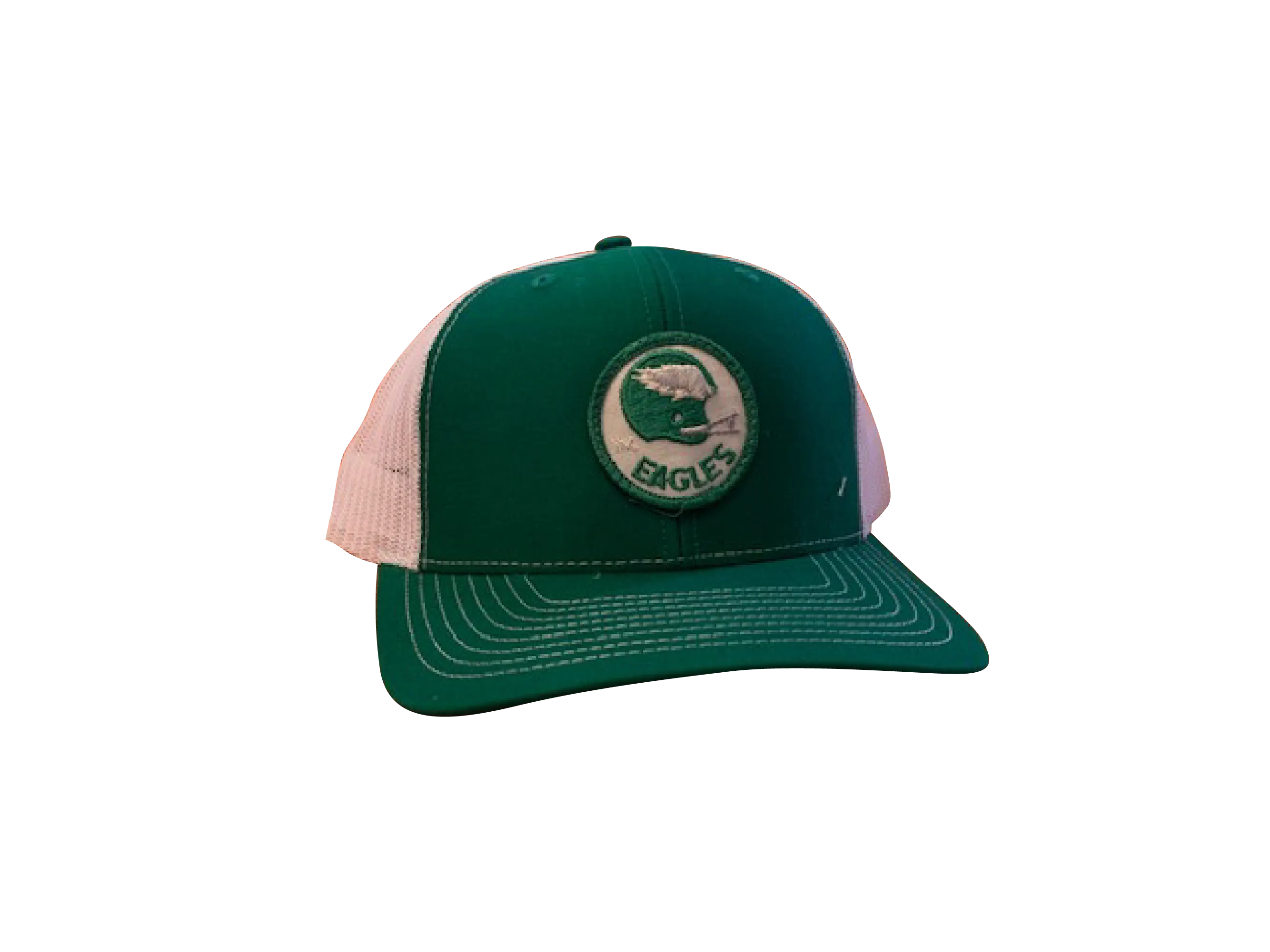Philadelphia Eagles Patch Trucker Cap - Kelly/White