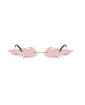 Pink Fashion Flame Glasses