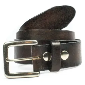 Plain brown leather belt.