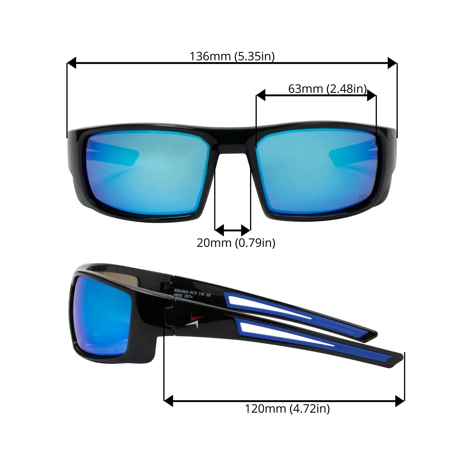 Polarized Mirror 002-1 Blue