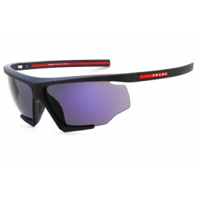 Prada Sport Men's Sunglasses - Half Rim Black/Red Rubber Acetate | 0PS 07YS 13K05U