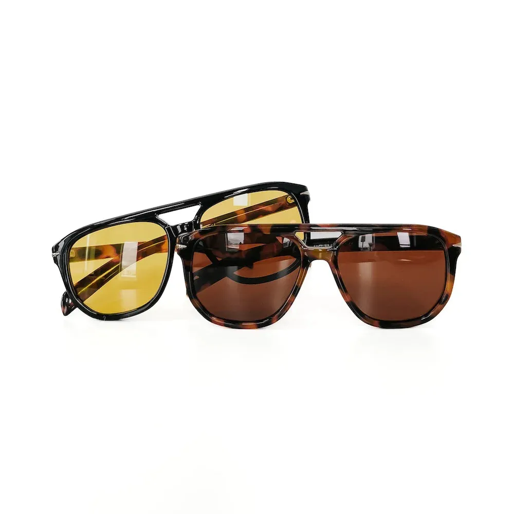 Pretty Simple Goldie Double Bridge Aviator Sunglasses