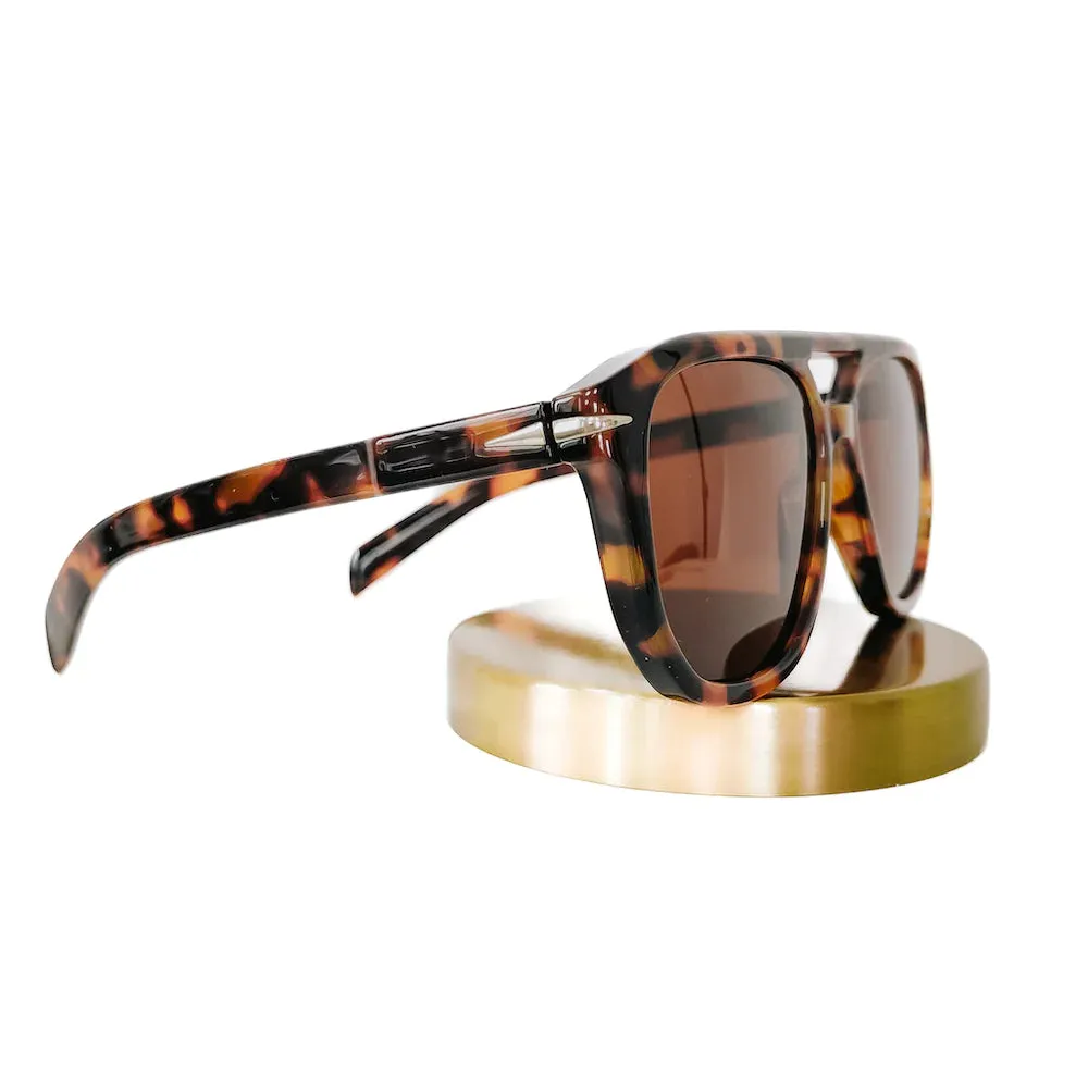 Pretty Simple Goldie Double Bridge Aviator Sunglasses