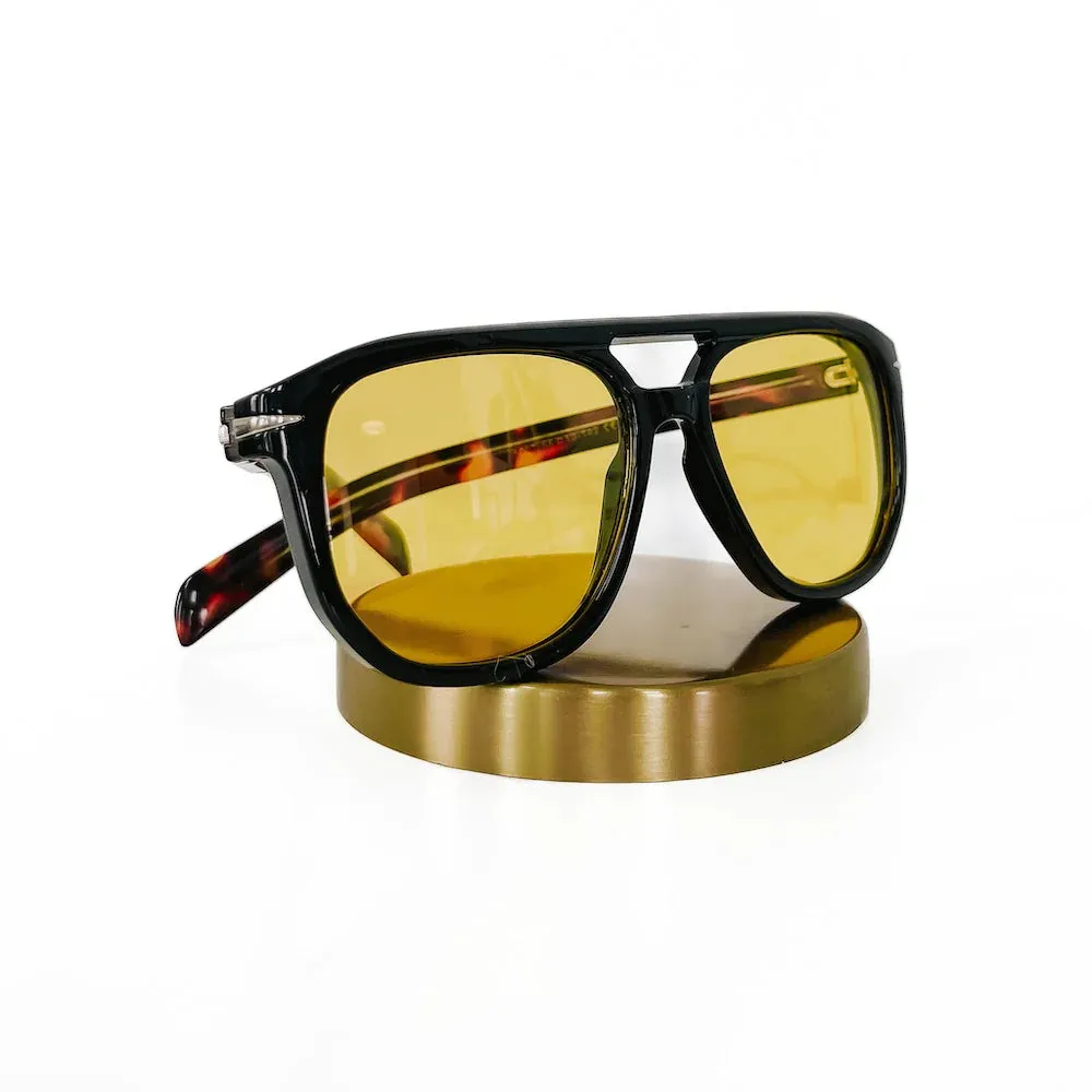 Pretty Simple Goldie Double Bridge Aviator Sunglasses