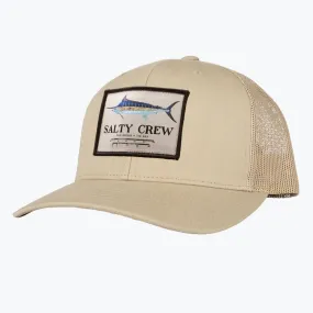 "Marlin Mount" Salty Crew Retro Trucker Hat - Khaki