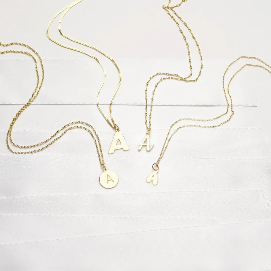 "M" Cutout Letter Charm