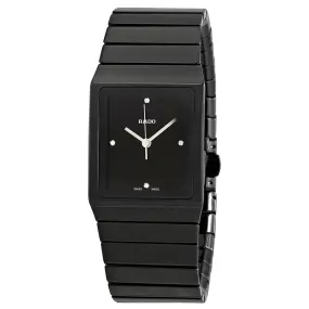 Rado Ceramica Diamond Black Dial Ladies Watch R21700702