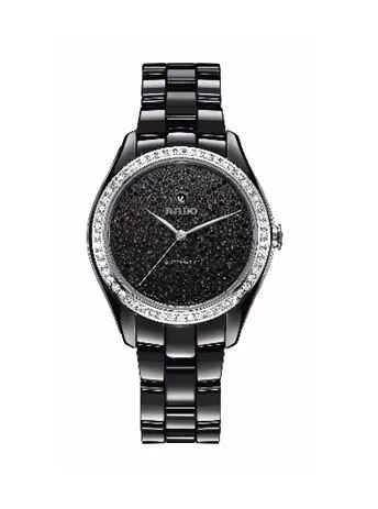 Rado Hyperchrome Automatic Diamond Black Dial Ladies Watch R32482722