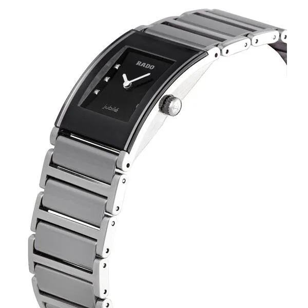 Rado Integral Black Dial Stainless Steel Ladies Watch R20786759