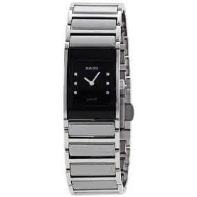 Rado Integral Black Dial Stainless Steel Ladies Watch R20786759