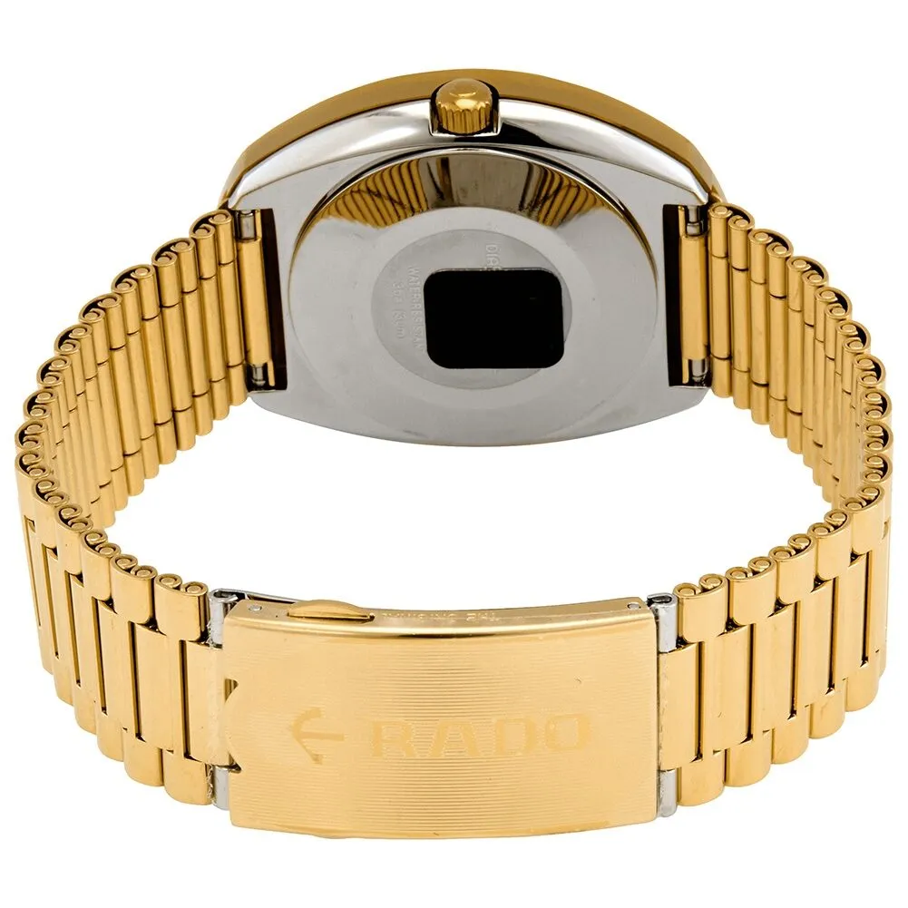 Rado The Original Automatic Gold Dial Yellow Gold PVD Men's Watch R12413503