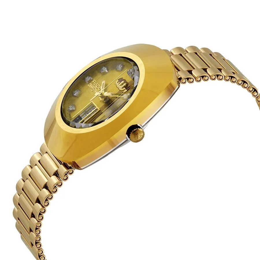 Rado The Original Automatic Gold Dial Yellow Gold PVD Men's Watch R12413503