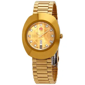 Rado The Original Automatic Gold Dial Yellow Gold PVD Men's Watch R12413503
