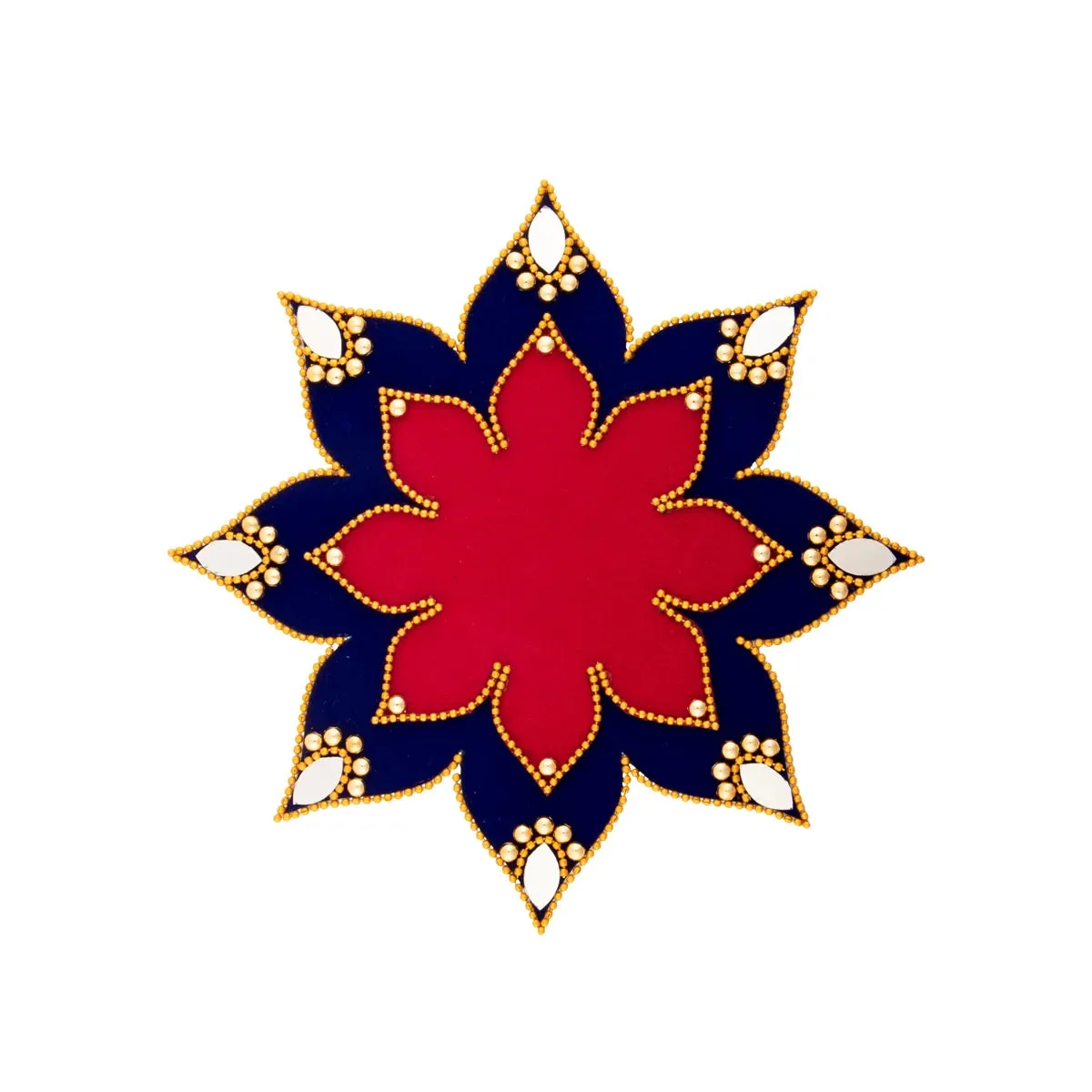 Rangoli Sticker - 8 Inches | Artificial Rangoli Design/ Kolam Stickers for Floor