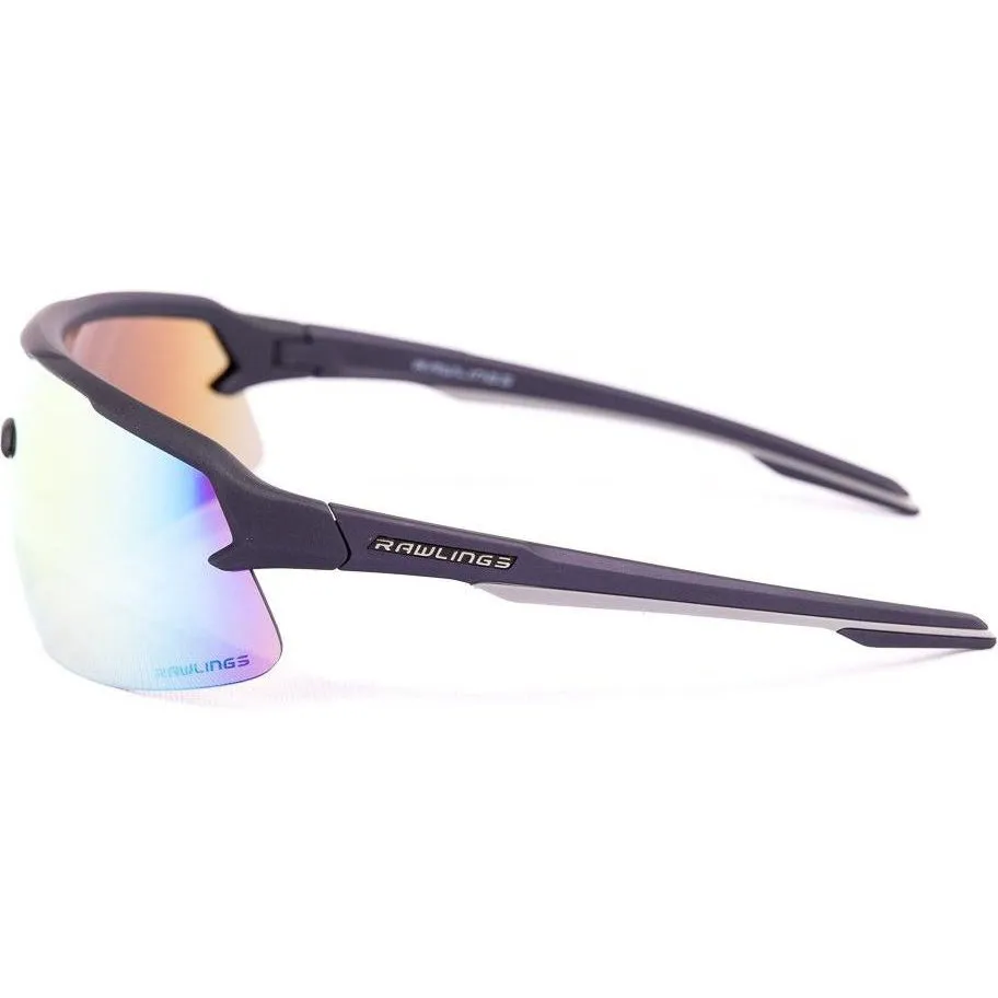 Rawlings RY2101 Youth Boys Baseball Shield Sunglasses Sport (Black/Yellow)