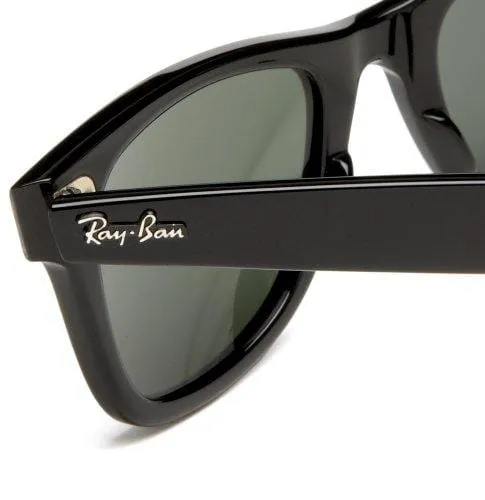 Ray-Ban, RB2140 Original Wayfarer Sunglasses, Unisex Ray-Ban Glasses, 100% UV Protection, Non-Polarized, Reduce Eye Strain, Lightweight Acetate Frame, Prescription-Ready Lenses, 54 mm Frame