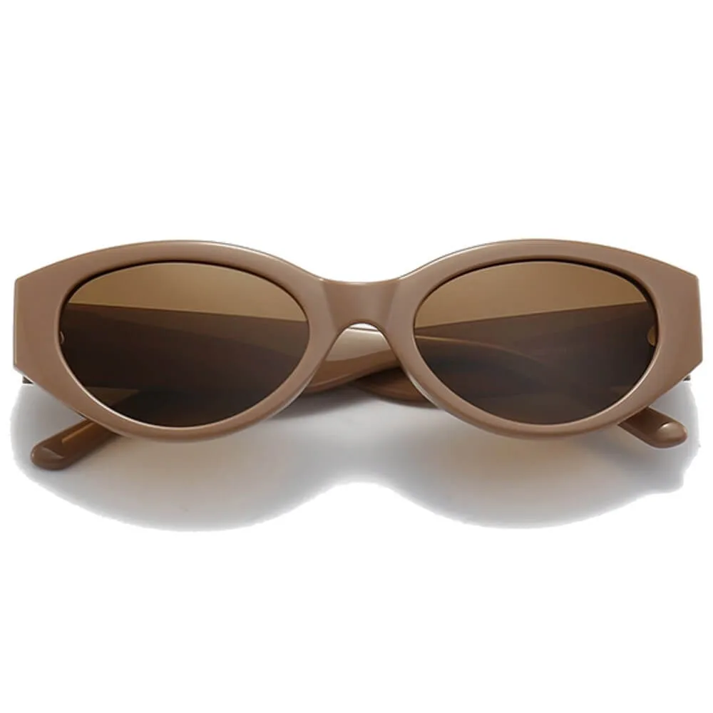 Rectangle Polarized Sunglasses Retro Square Frame UV400 Protection for Women