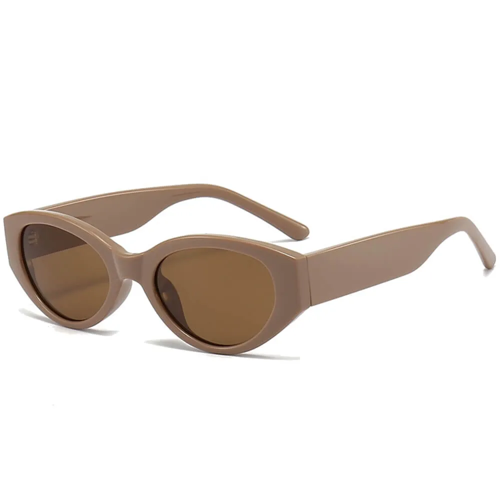 Rectangle Polarized Sunglasses Retro Square Frame UV400 Protection for Women