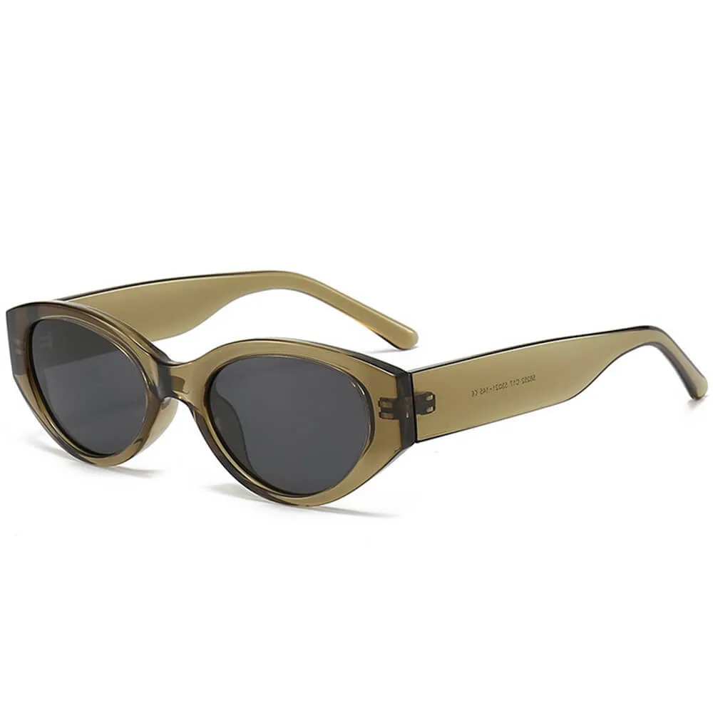 Rectangle Polarized Sunglasses Retro Square Frame UV400 Protection for Women