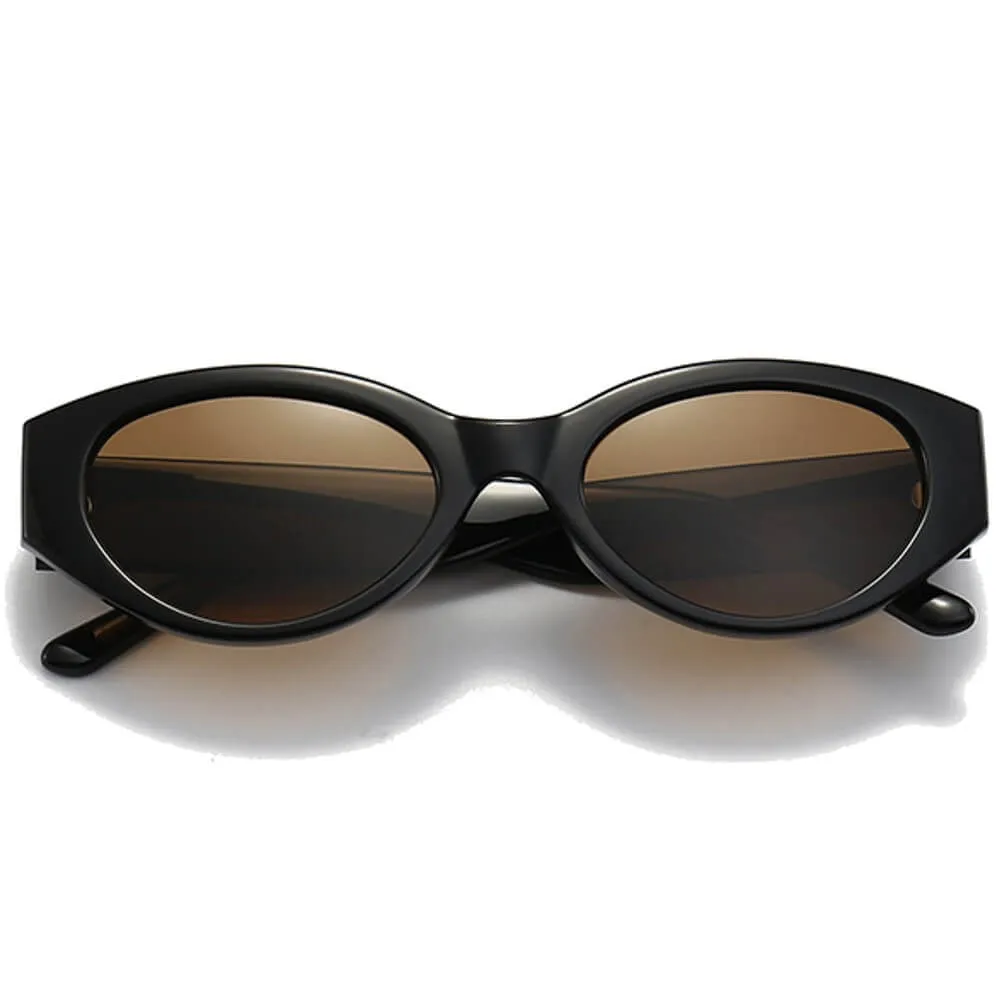 Rectangle Polarized Sunglasses Retro Square Frame UV400 Protection for Women