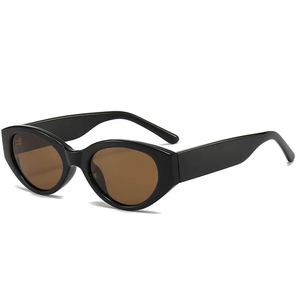 Rectangle Polarized Sunglasses Retro Square Frame UV400 Protection for Women