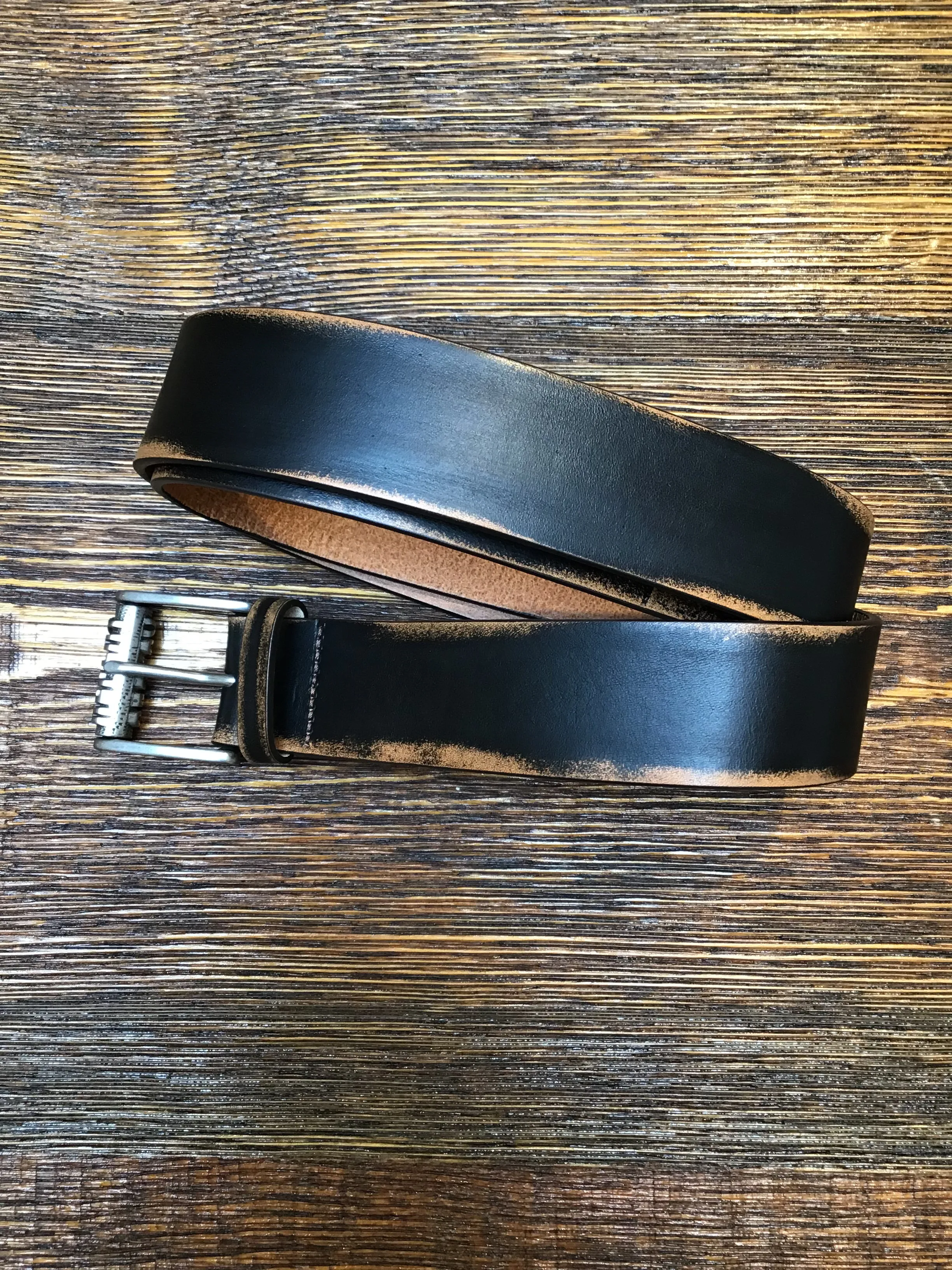 REPLAY Edges Belt Black Brown