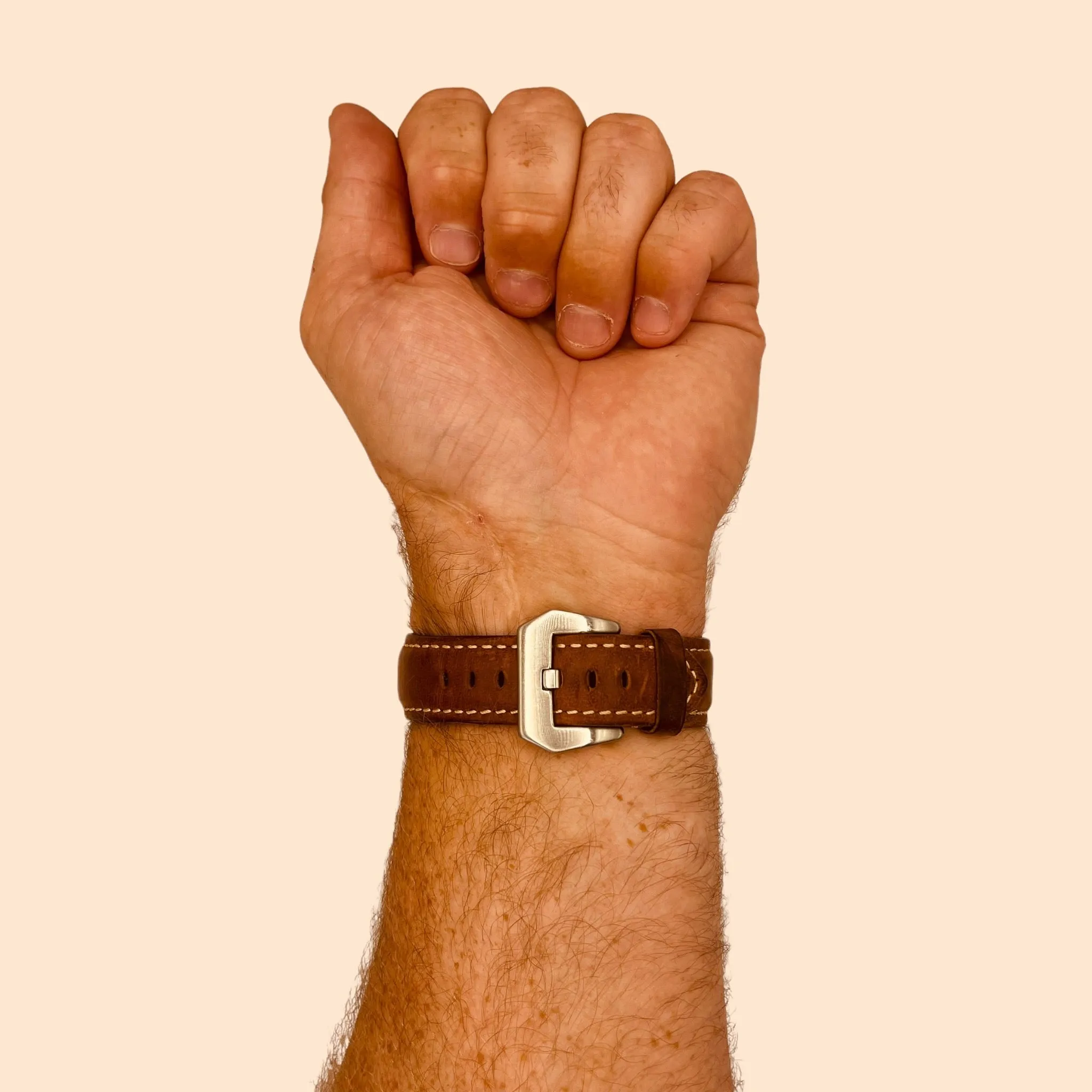 Retro Leather Straps Compatible with the Garmin Vivoactive 5