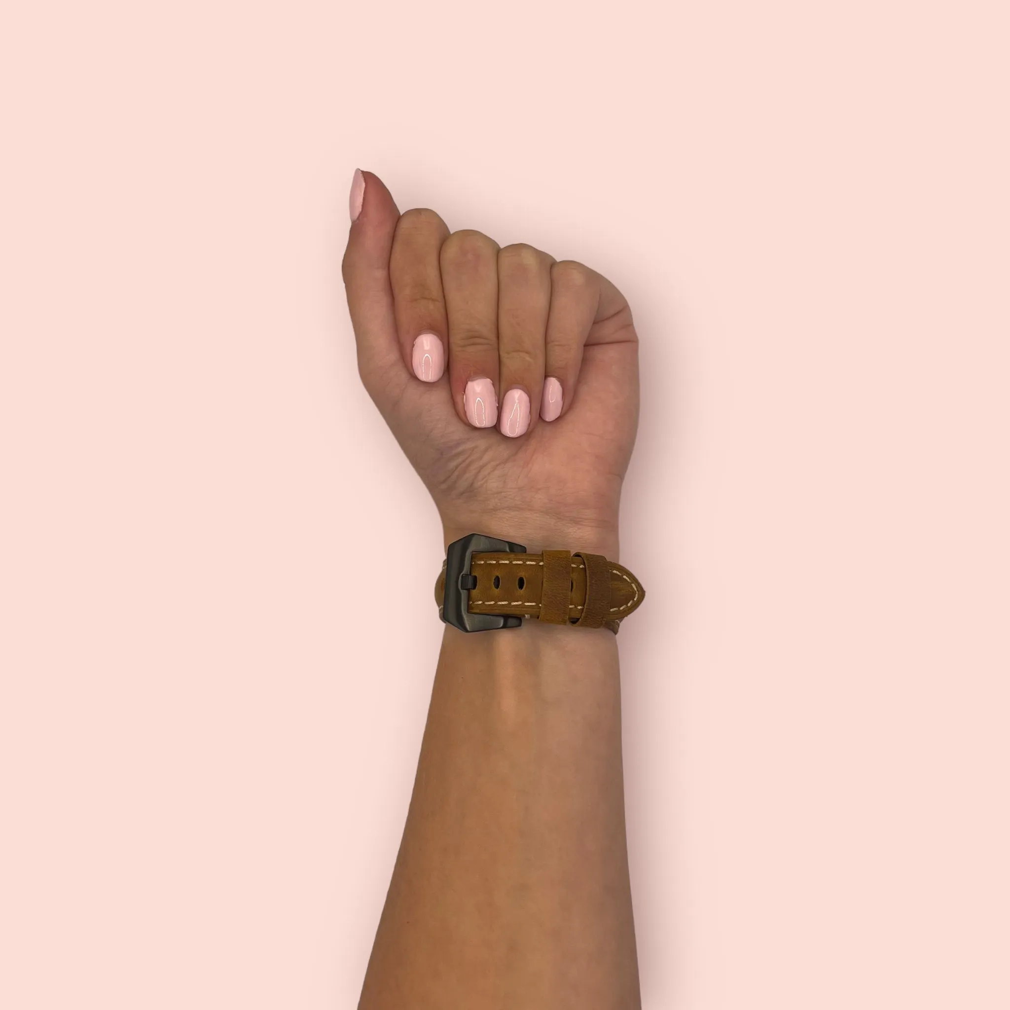 Retro Leather Straps Compatible with the Garmin Vivoactive 5