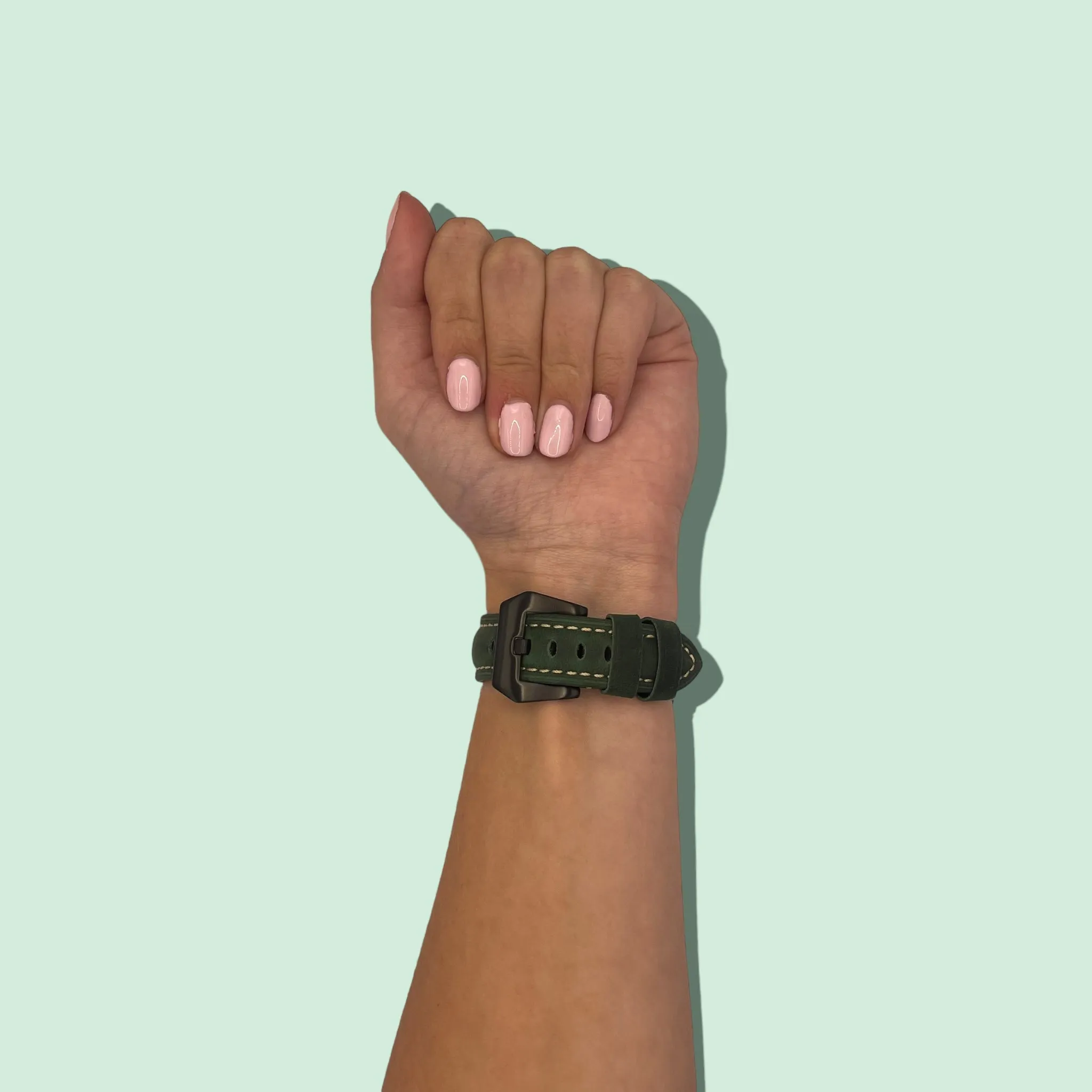 Retro Leather Straps Compatible with the Garmin Vivoactive 5