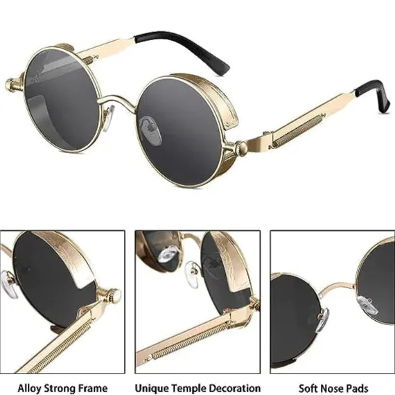 Retro Round Polarized Sunglasses