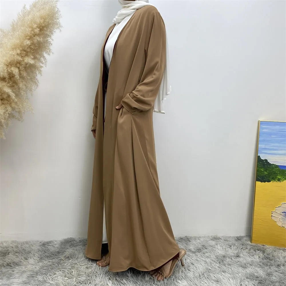 Reversible Open Abaya with Pockets (MOA110)