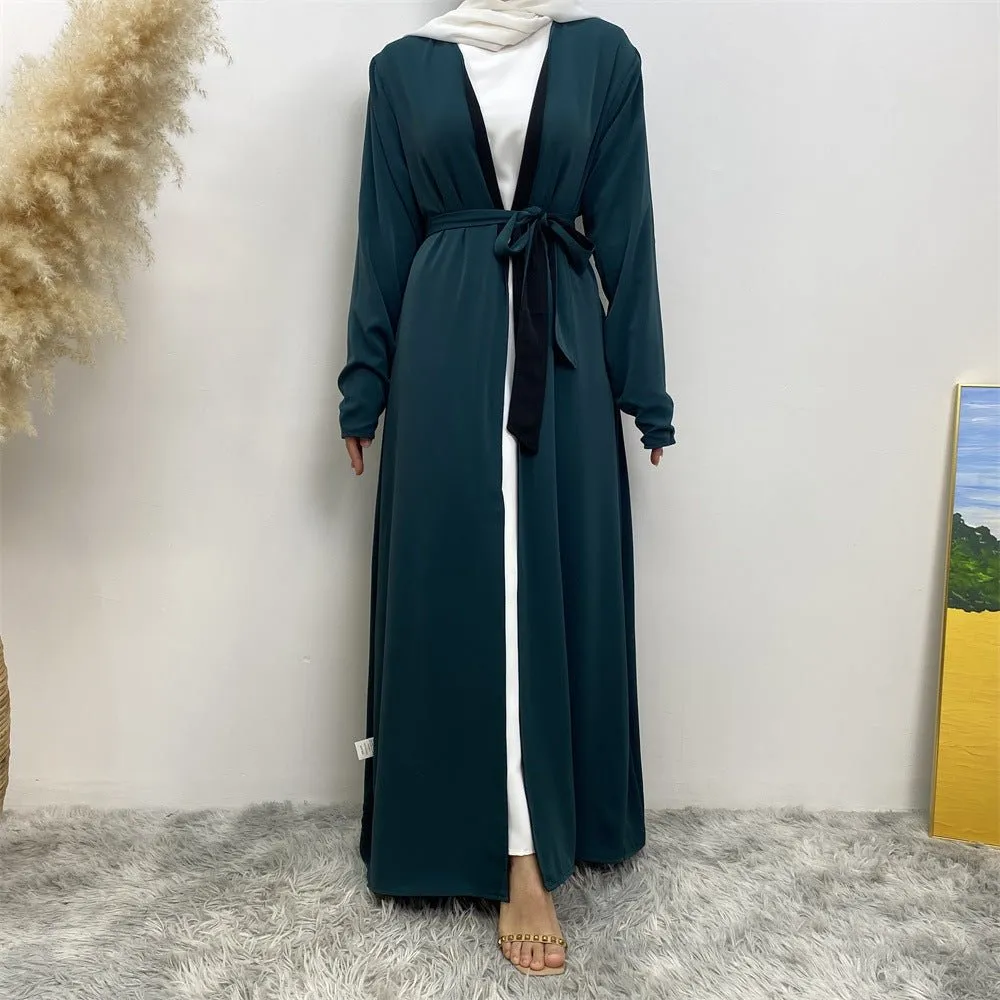 Reversible Open Abaya with Pockets (MOA110)