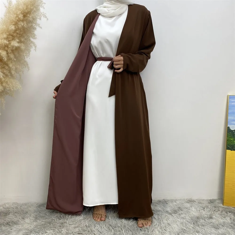 Reversible Open Abaya with Pockets (MOA110)