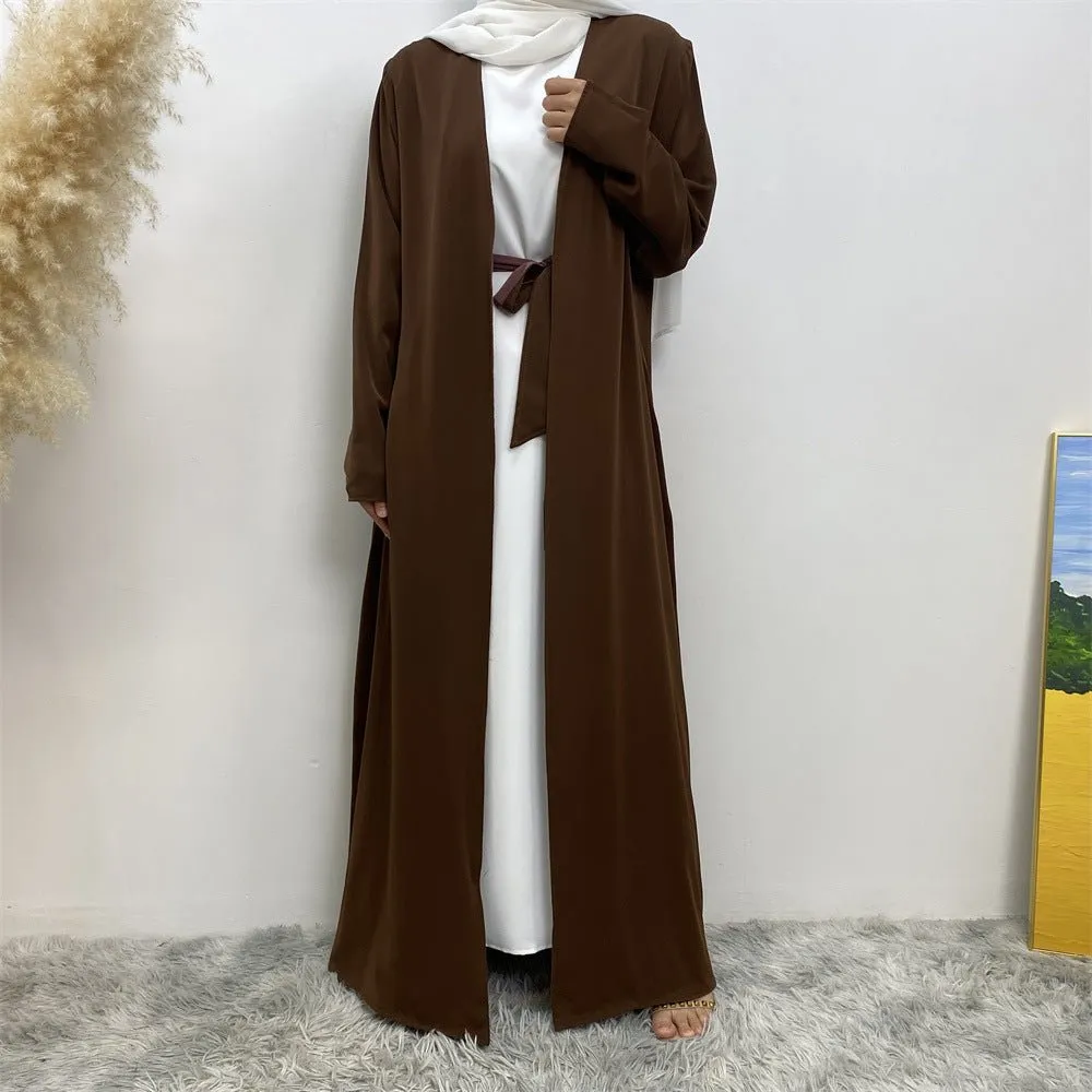 Reversible Open Abaya with Pockets (MOA110)