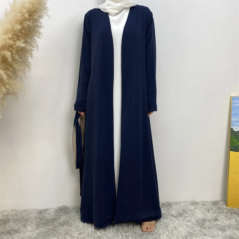 Reversible Open Abaya with Pockets (MOA110)