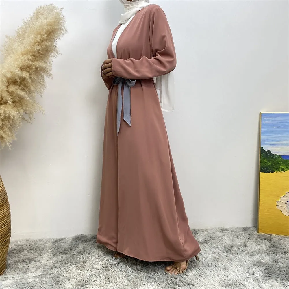 Reversible Open Abaya with Pockets (MOA110)