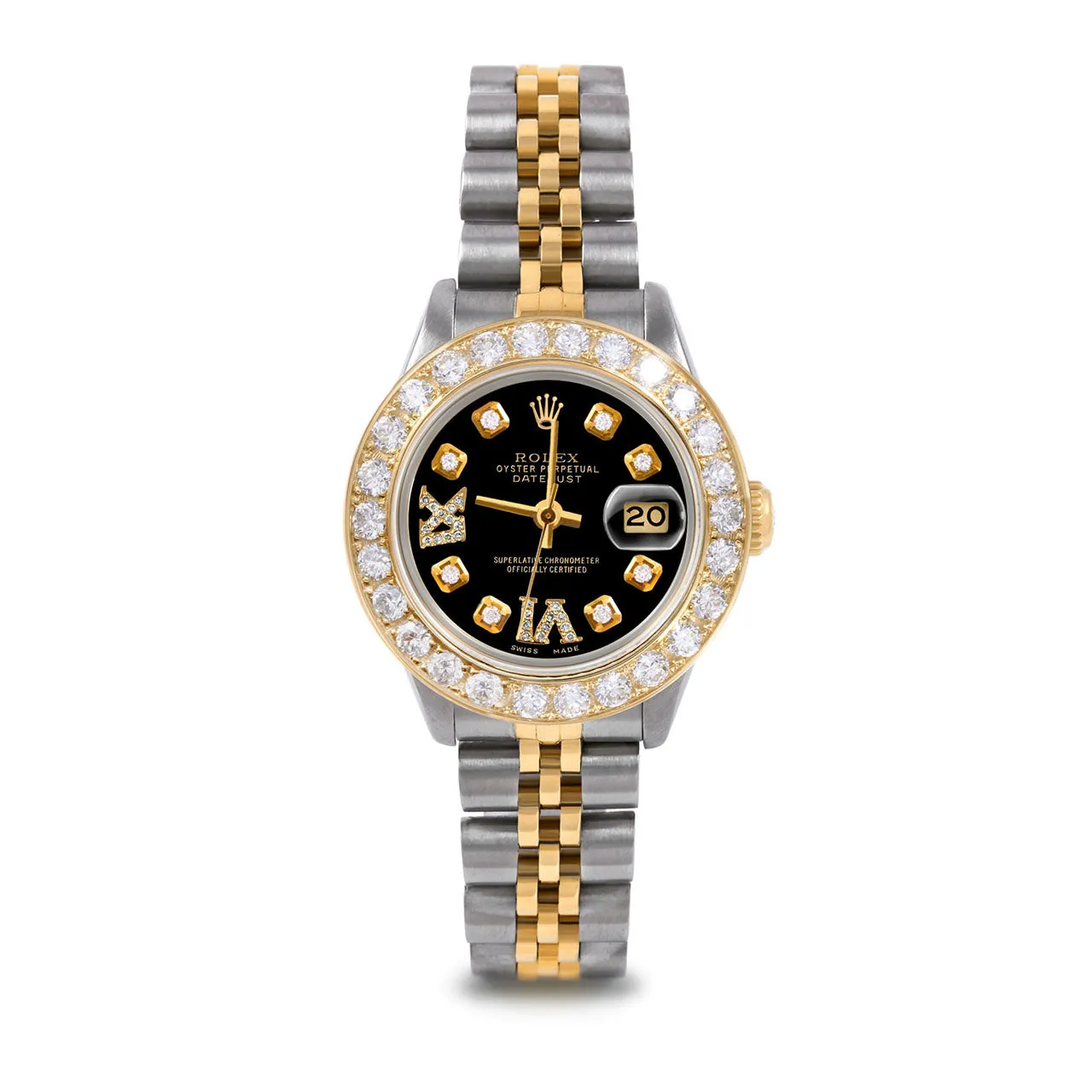 Rolex Datejust 26mm | 6917-TT-BLK-8DR69-2CT-JBL