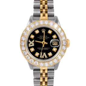 Rolex Datejust 26mm | 6917-TT-BLK-8DR69-2CT-JBL