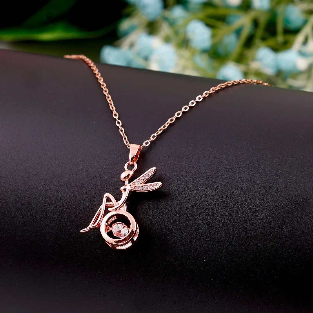 Rose Gold Angle Necklace