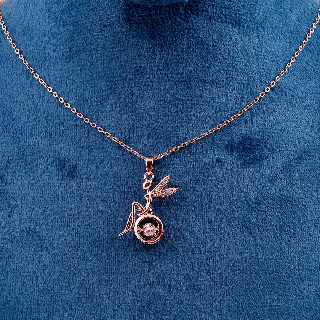 Rose Gold Angle Necklace