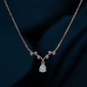 Rose Gold Italian Link Chain Necklace