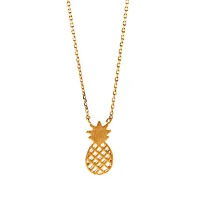 Rose Gold Pineapple Necklace
