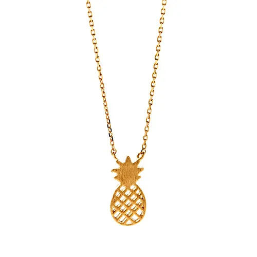 Rose Gold Pineapple Necklace