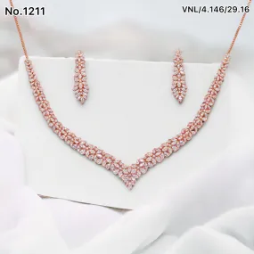 Rose Luster Women's Silver Necklace with Gold Accents