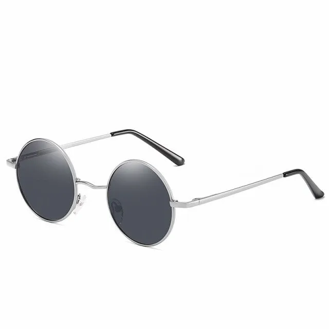 Round Frame Men Retro Sunglasses